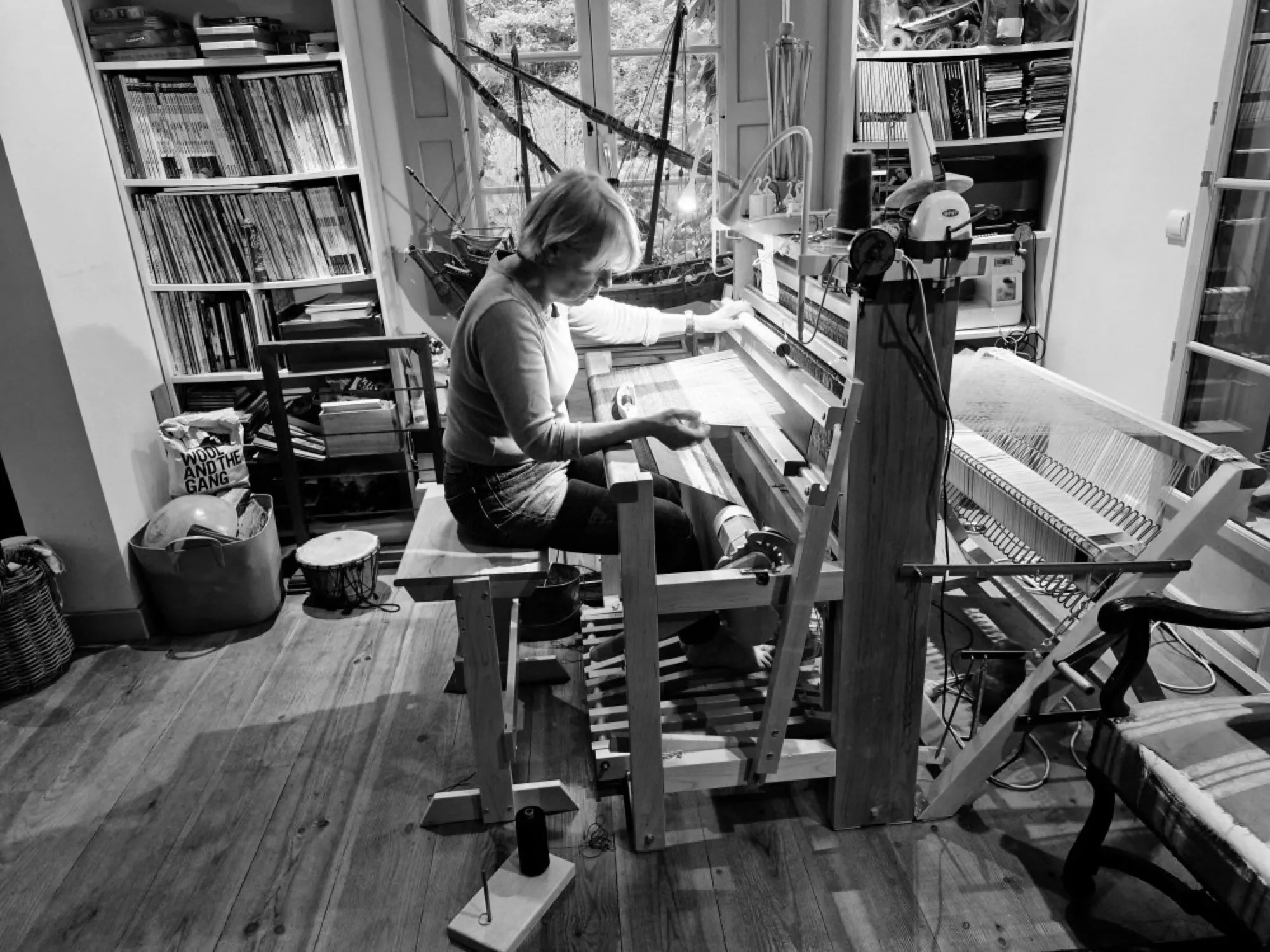 Jeanne dans son atelier